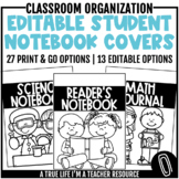 Student Notebook Covers {Editable}