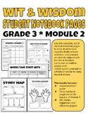 Student Notebook Pages - Wit & Wisdom - Grade 3 Module 2 -