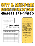 Student Notebook Pages - Wit & Wisdom - Grades 3-5 Module 