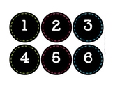 Student Number Circles {numbers 1-36 in four styles}
