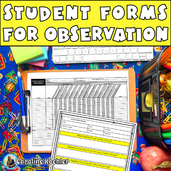 Preview of Student Observation Template Special Education Sheet Classroom Behavior Form