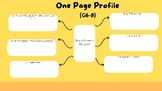 Student One Page Profile (for G6-G12) 3 pages