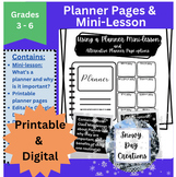 Student Organization Planner/Agenda & Using a Planner Mini