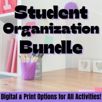 Preview of Student Organization/Study Skills BUNDLE -Help students start on the right foot!