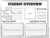 Student Overview : About me page/ speech therapy caseload 