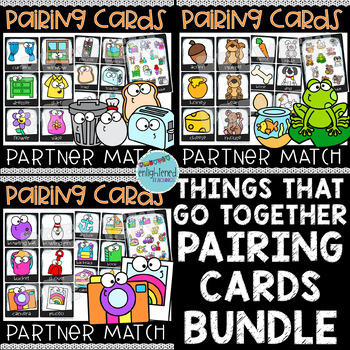 Partner Pairing Cards [Matching Pairs]  Partner cards, Things that go  together, Teaching activities