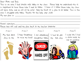 Student/Parent Daily Disciplinary Correspondance Letter