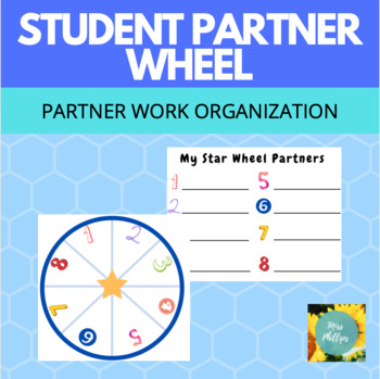 Preview of Pick A Partner Wheel