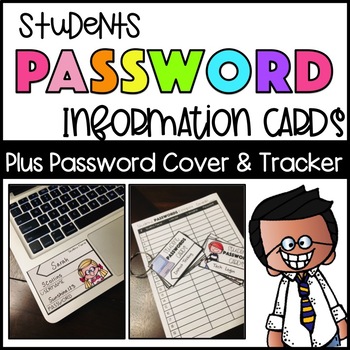 Preview of Student Password Cards