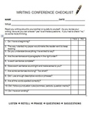 Student Peer Conference Checklist