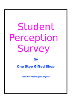 Preview of Student Perception Survey! Get feedback from your students.