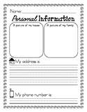 Student Personal Information Address Phone Number