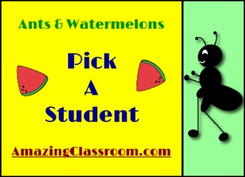 Preview of Student Picker - Ants & Watermelons Picnic Edition - Koosh Ball Chooser SMART