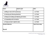 Student Placemat for Speech Therapy, Positive Behavior, etc.