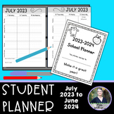 Student Planner 2023-24/Student Agenda - Simple Format/Ink