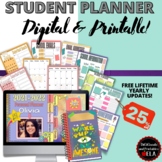 2022-2023 Student Planner Agenda Tracker Portfolio Digital