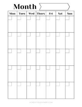 Student Planner: Daily, Weekly, Monthly Planning Pages K-6 Budget Goal ...