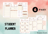 Student Planner, Digital Planner Shop Bundle, Daily Planne