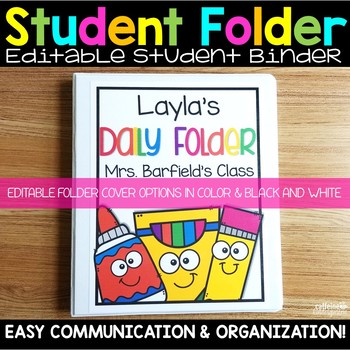Student Planner - Editable Student Binder by Caffeine and Classy