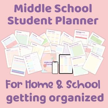 Preview of Student Planner - Middle School