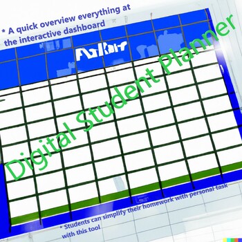 Preview of Digital Student Planner/Organizer  (Google Sheet)