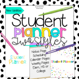 Student Planner | Editable | Reusable Every Year
