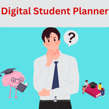 Preview of Student Planner Printables.