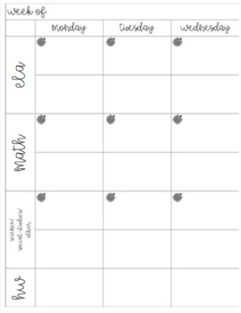 Student Planner Template by Just Wright | Teachers Pay Teachers