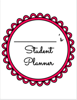 Preview of Student Planner Template