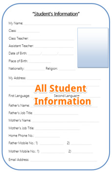 Preview of Student Planner / Diary Template with School Rules