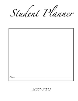 Preview of Student Planner with Executive Functioning Support
