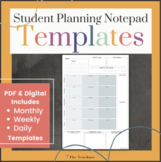 Student Planning System | Planning Notepad | Digital & Pri