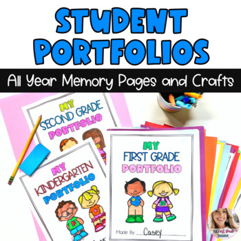 Preview of Student Portfolio Memory Book All Year Memory Pages and Crafts
