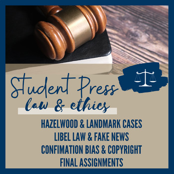 Preview of Student Press Law & Ethics; Supreme Court Cases; Copyright BUNDLE