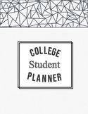 Student Printable Planner EDITABLE & Binder Undated