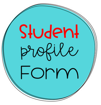 Preview of Student Profile Form *EDITABLE*