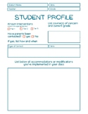 Student Profile Template