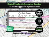 Student Profile Information Organizer Teacher Template - E