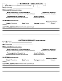 Student Progress Report Forms