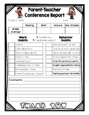 Student Progress Report for Conferences
