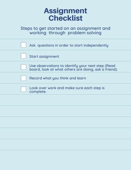 Preview of Student Project Checklist Bundle