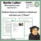 Student Protest Activity- The Protestant Reformation & 95 