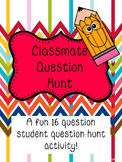 Student Question Hunt- Great 1st Day Activity!