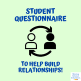 Student Interest Questionnaire to Help Build Classroom Rel