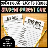 Student Quiz for Parents OPEN HOUSE Back to School Night I