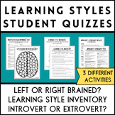 Student Quizzes Right or Left Brain Dominant Introvert Extrovert Learning Style