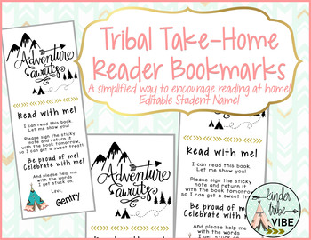Preview of Student Reader Take-Home Book Marks - an alternative to cumbersome reading logs!