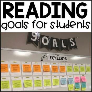 Preview of Student Reading Goals on Post-Its