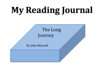Preview of Student Reading Journal for Reading Groups