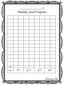 Student Reading Level Graph FREEBIE by Katie Groves | TpT